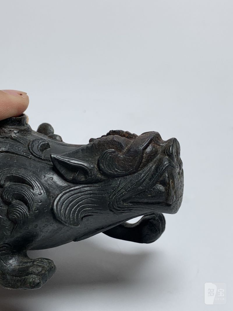 明 铜辟邪砚滴 - 图5